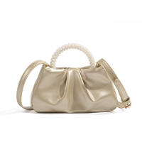Bolso 2025 nueva moda de moda redonda perla portátil plisado nube bolsa nicho temperamento hombro bolsa de mensajero - details 2