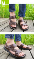 Sandalias de cuero para hombre, zapatos informales, ligeros y cómodos, para la playa y el verano - details 3