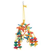 Juguetes de madera para loros, jaula de pájaros de amor, juguetes de entrenamiento divertidos, cuerda de algodón, juguete resistente a las mordeduras, producto para mascotas - details 7