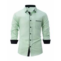 Camisa informal para hombre, camisa con cuello vuelto, a la moda - details 7