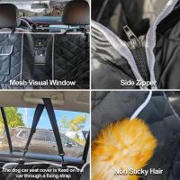 Funda para asiento de coche impermeable, con ventana de malla y bolsillo, portaobjetos, antideslizante y antiarañazos - details 4