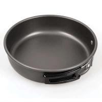 Sartén plana antiadherente plegable para exteriores, sartén para acampar de 18cm, 20cm y 22cm - details 1