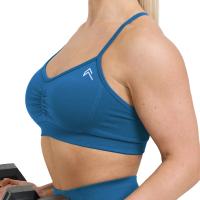 Bralette de tirantes sin esfuerzo para mujer, ropa interior deportiva de LICRA sin costuras, elástica, transpirable, mejora el pecho, ocio - details 5