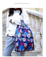 Mochila versátil de nailon con cordón para mujer, bolsa de deportes al aire libre, bolsa de cambio de gran capacidad, mochila de viaje ligera - details 12