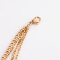 Collar con colgante de nariz de elefante y ojo de demonio azul, cadena fina multicapa a la moda para mujer - details 9