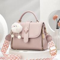 Bolso de Hombro para Mujer de Diseño Encapado Cierre Magnético, Desmontable, Encanto de Pompon, Perfecto para Uso Diario, Trabajo, Salidas Casuales Bolso Versátil de Carryall - details 2