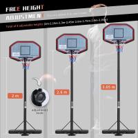 Pro Court Aro de Baloncesto portátil Ajustable en Altura con Tablero de Impacto Altura Oficial - details 2