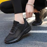 Zapatillas de deporte de moda de las mujeres ahuecadas hacia afuera ultra ligeras grandes de malla transpirable zapatos casuales de los zapatos de las mujeres - details 74