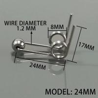 4 Uds. Diámetro del alambre 1,2mm rizador pieza de repuesto arreglar resorte de torsión de doble retorno roto - details 2