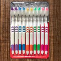 Cepillo de dientes de carbón de bambú ambiental Personal para la salud Oral, cepillo de dientes con mango de madera de cerdas suaves medianas de bajo carbono, 10 piezas - details 5