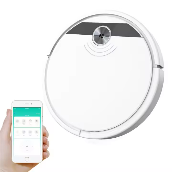 Robot Aspirador Inteligente Inalámbrico 2800PA Control Remoto Limpieza Automática de Suelos - 1