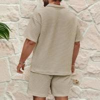 Conjunto deportivo para hombre, Polo de Color sólido, cómodo, informal, a la moda, novedad de verano, 2025 - details 11