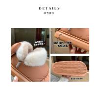 Botas de nieve cortas con nudo de lazo para mujer, zapatos de invierno de felpa y aislamiento, impermeables, de algodón, para el hogar - details 2