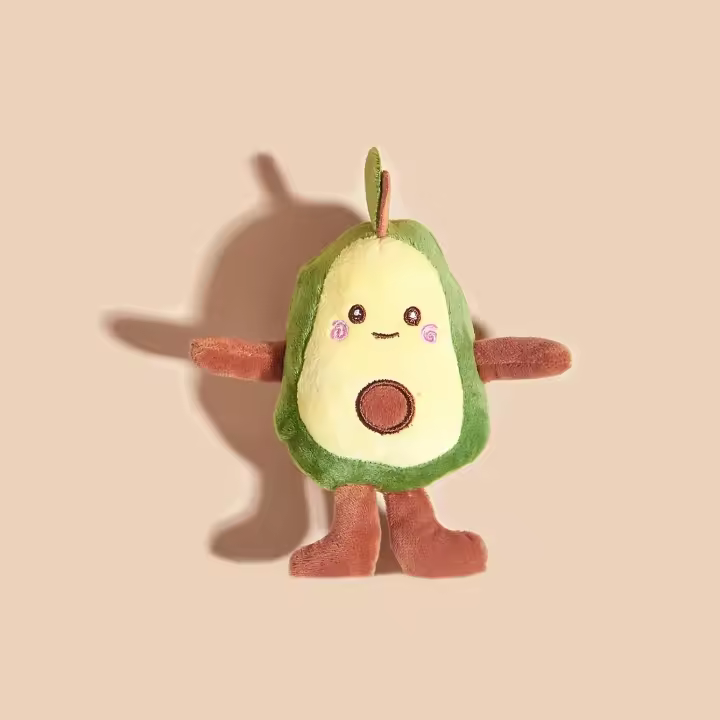 1 juguete de peluche con forma de aguacate de dibujos animados para que los perros interactúen y jueguen en la vida diaria - 1