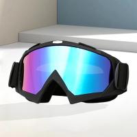 Máscara de esquí grande anticolisión para hombres y mujeres, protección UV400, esquí, nieve, Snowboard, gafas de ciclismo, Invierno - details 7