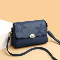 Bolso bandolera vintage con estampado floral para mujer, con detalles de hardware, ligero con correa extraíble, cierre de cremallera, forro de poliéster, diseño de color sólido para uso diario - details 4