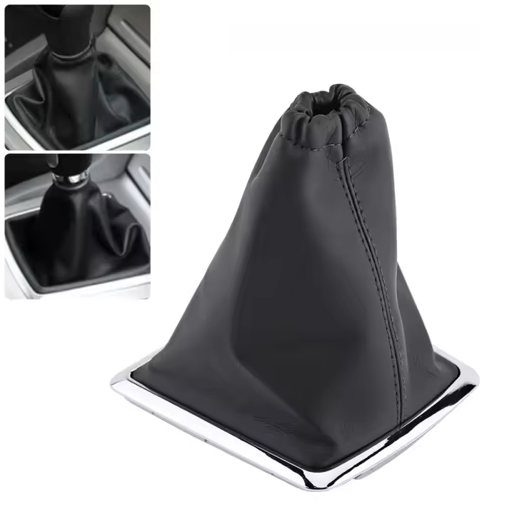 Cubierta de Palanca de Cambios de Cuero PU para Coche Reemplazo de Cubierta Anti-Polvo para Ford Focus 2005-2012 - 1