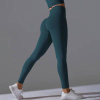 Hamidou-Pantalones deportivos de Yoga para mujer, mallas de cintura alta y caderas ajustadas, glúteos de melocotón, pantalones de Yoga desnudos de cintura alta - details 38