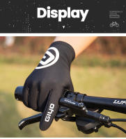 GIYO-guantes cálidos de invierno para ciclismo, manoplas gruesas largas de dedo completo, pantalla táctil, SBR, a prueba de golpes, para bicicleta de Palma - details 8