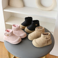Botas de nieve para niños otoño e invierno botas de algodón botas impermeables antideslizantes zapatos de algodón de terciopelo Velcro masculino y femenino bebé botas de cuero - details 13
