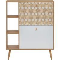Zapatero Blanco y Roble, 80 x 23,5 x 97,5 cm. - details 3
