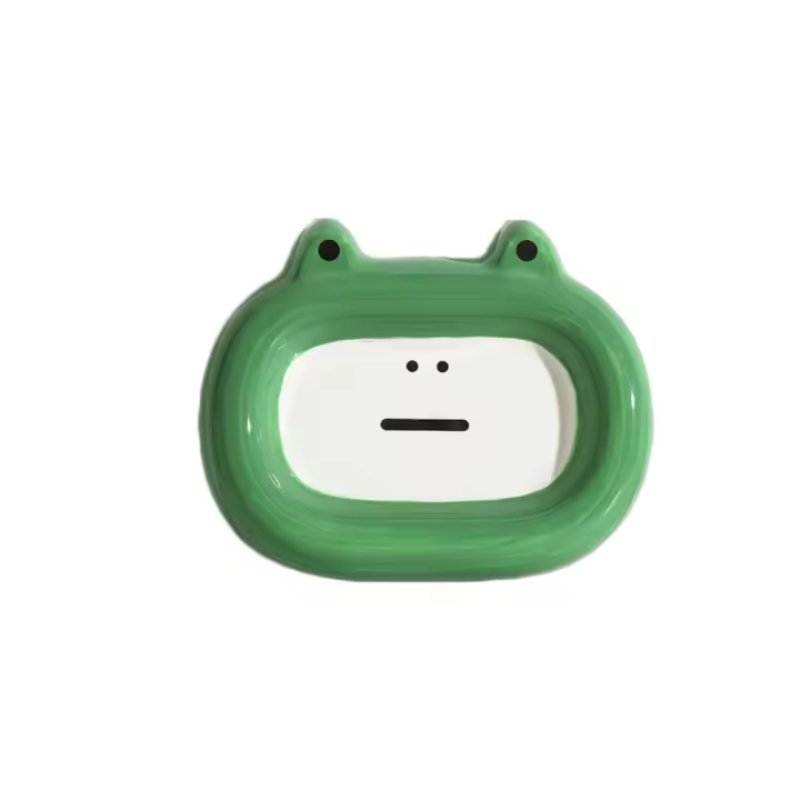 Suministros para mascotas, cuenco de comida para gatos de cerámica, Base estable, cuenco de comida para perros suave, cuenco de agua con forma de oreja de gato para gato - 1
