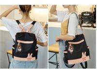 Mochila antirrobo para mujer, nueva mochila pequeña de viaje de lona de tela Oxford versátil a la moda, bolso escolar de gran capacidad - details 8