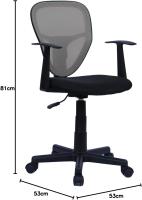 Silla Giratoria para Niños Studio Silla de Escritorio Ergonómica con Apoyabrazos Ajustable - details 23