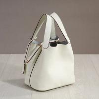 Moda cuero genuino kraft bolsa de almuerzo, bolsa de cubo boca, canasta de comida - details 17