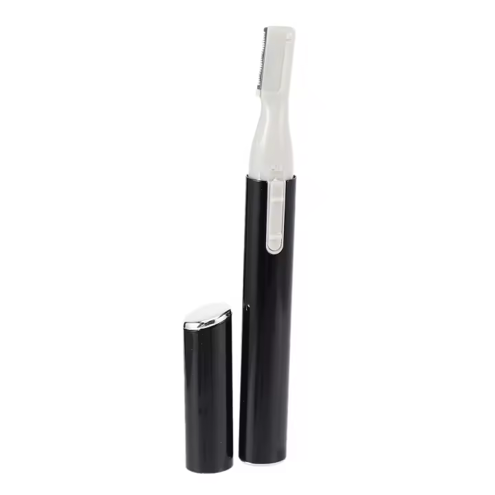 Depiladora eléctrica para cejas y cara, miniafeitadora corporal portátil para mujer, cuchilla de afeitar negra - 1
