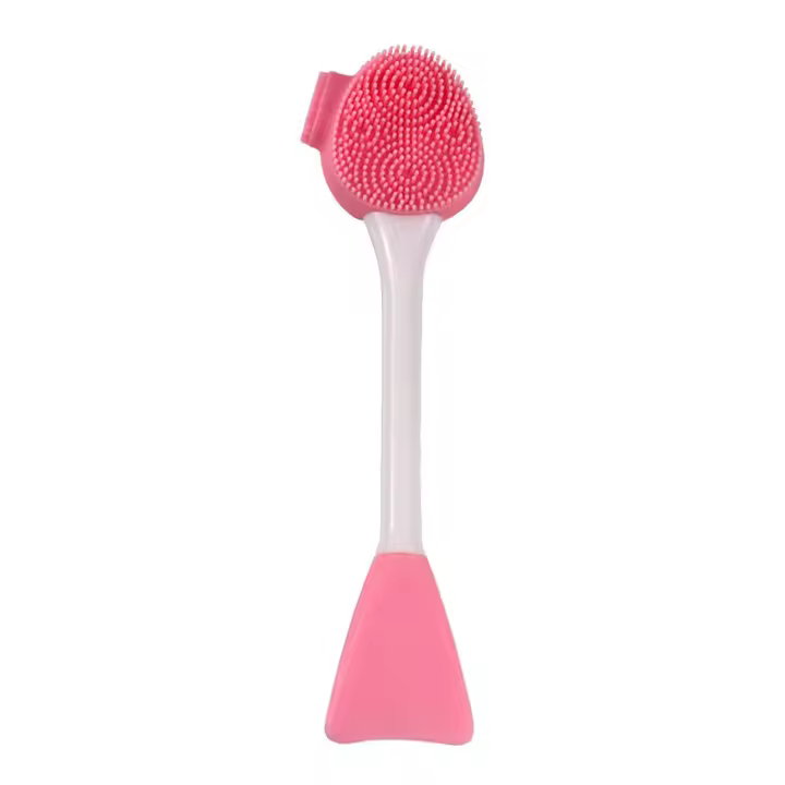 Cepillo de limpieza facial cepillo de película de barro de belleza herramientas de belleza DIY varilla de ajuste de película removedor de maquillaje instrumento de limpieza facial de silicona de doble uso cepillo - 1