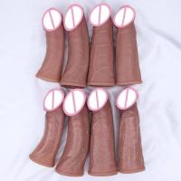 Empaque privado Sexy 4 estilos Funda suave realista para agrandar el pene Crecimiento grande Pene de silicona real Hombre Retraso de la eyaculación Condón extensible Juguete sexual - details 7