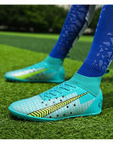 Zapatos de fútbol de alta calidad para hombres, botas de fútbol de tobillo alto para niños, zapatillas de entrenamiento de hierba antideslizantes para exteriores, TF/AG - details 26