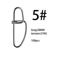 100 Uds conector de pesca de acero inoxidable Pin de acero inoxidable broches de pesca anillos sólidos broches enganchados accesorios de Pin - details 18
