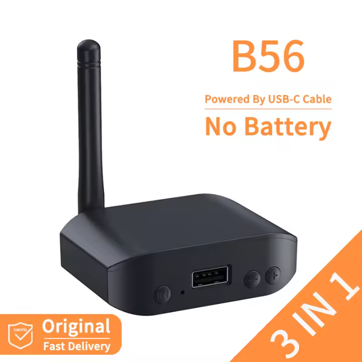 Transmisor y receptor de Audio 3 en 1 con Bluetooth 5,3, compatible con USB, UDisk Play, 3,5mm, AUX, estéreo, HIFI, sin pérdidas, adaptador inalámbrico de música - 1