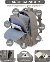 Mochila de Viaje Impermeable con Carga USB 14 Pulgadas Laptop Aprobada para Vuelo - details 1