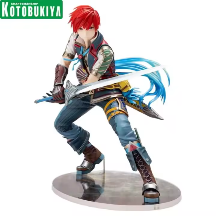 KOTOBUKIYA Adol Christin RPG "Ys" figura de acción Anime muñecas coleccionables estatuilla ornamento regalos - 1