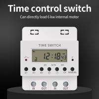 Temporizador Digital de 220V, 50Hz, 60A, relé programable diario y semanal, temporizador electrónico de Riel Din, controlador de tiempo - details 0