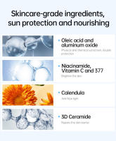 Crema facial blanqueadora instantánea UVB/UVA, protector solar tonificante para deportes al aire libre, crema hidratante teñida, crema protectora solar impermeable JoyPretty - details 5