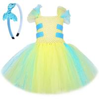 Vestido Tutu de Pescado Pato Vestido de Princesa Amarillo Brillante para Niñas - details 0