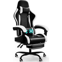 Silla de Juegos Ergónómica Silla de Oficina con Masajeador Carga de 150kg Ajustable Altura - details 18