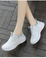Primavera transpirable 2025 nuevas tablero de cuero pequeños zapatos deportivos casuales blancos para hombres - details 23