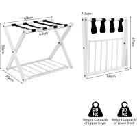 Portaequipajes Plegable Soporte de Metal para Maleta Ahorro de Espacio - details 7