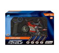 Moto de Carreras RC para Niños Scooter Eléctrico de Alta Velocidad 4 Canales Modelo de Regalo 1/6″ - details 12