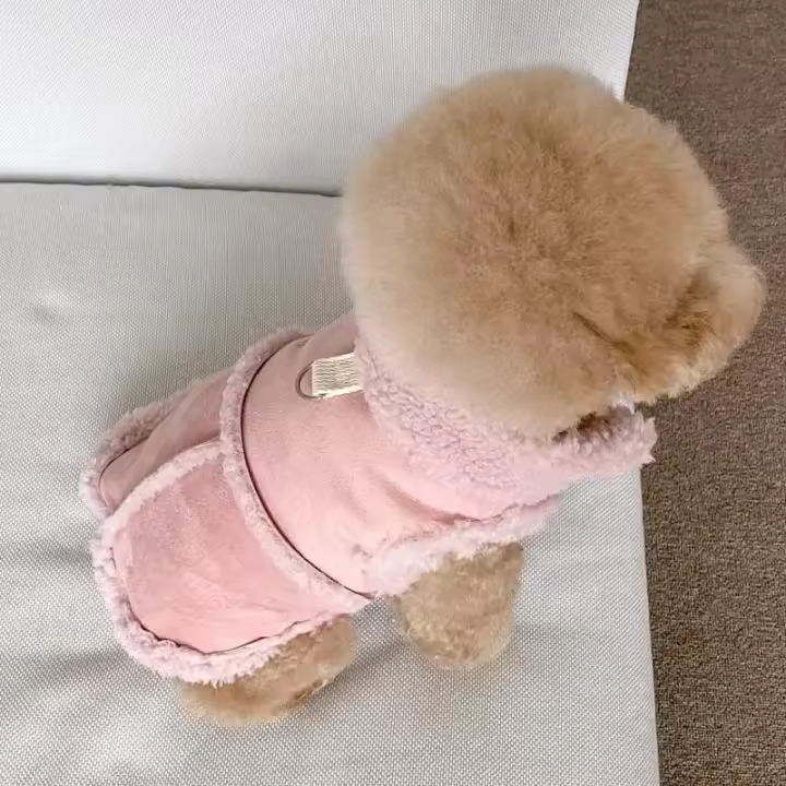 Invierno y piel de perro cálida para perros pequeños y medianos, ropa para cachorros Terrier - 1