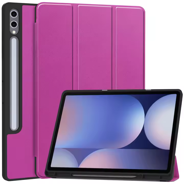 Funda de cuero para Samsung Galaxy Tab S10+ Plus, ligera y duradera, con soporte multiángulo - 1