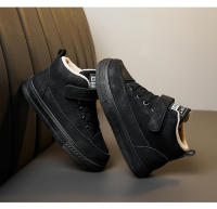 Zapatos informales para niños, zapatillas altas, zapatos deportivos para niños, zapatillas de nieve planas suaves y ligeras de piel cálida para invierno, zapatos de algodón para niños - details 29