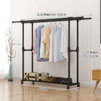Colgador de ropa de pie nórdico, perchero ajustable para interior, habitación, Metal, Appendiabiti, plegable, decorativo - details 1