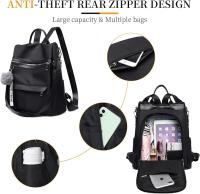 Mochila para mujer, elegante, pequeña, de tela Oxford, impermeable, para uso diario, trabajo y viajes - details 2