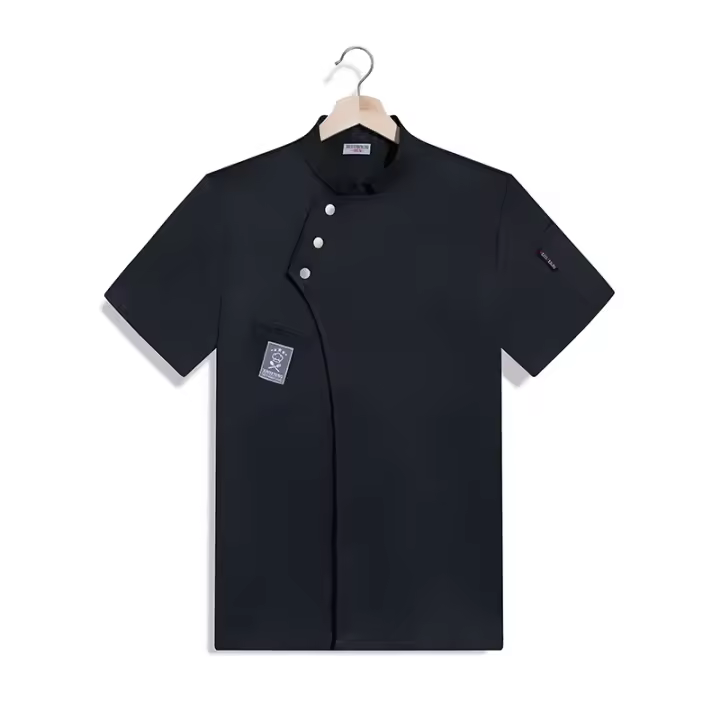 Catering cocina camisa blanca restaurante cocina Chef camiseta panadero uniforme de trabajo camarero ropa de Hotel chaqueta de cocinero monos de cafetería - 1